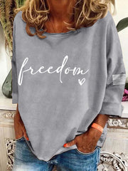 Women's Freedom Charlie Kirk Long-Sleeve Top