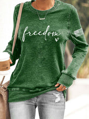Women's Freedom Charlie Kirk Sweatshirt