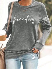 Women's Freedom Charlie Kirk Sweatshirt
