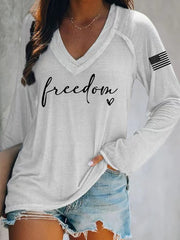 Women's Freedom Charlie Kirk Long-Sleeve T-Shirt