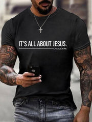 Men's It's All About Jesus Charlie Kirk Tee