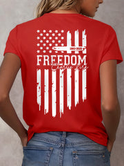 Women's Freedom USA Flag Tee