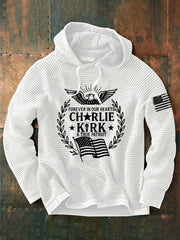 Men's R.I.P Charlie Kirk Printed Long Sleeve Sweatshirt / Hoodie