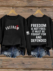 Women's Freedom Is Not Free R.I.P Charlie Kirk Sweatshirt