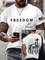Men's Freedom Is Not Free R.I.P Charlie Kirk Short Sleeve T-shirt