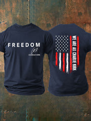 Men's Freedom Is Not Free R.I.P Charlie Kirk Short Sleeve T-shirt