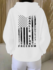 Women's Freedom Is Not Free This is the Turning Point R.I.P Charlie Kirk Print Hoodie