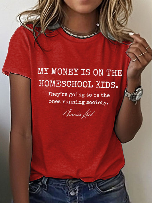 Women's Charlie Freedom Printed T-Shirt