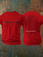 Men's Freedom True Patriot Printed T-shirt