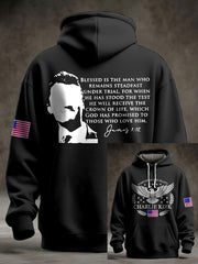 Men's Freedom True Patriot Memorial Printed Hoodie
