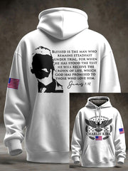 Men's Freedom True Patriot Memorial Printed Hoodie