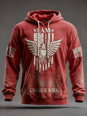 Men's Freedom Patriot Printed Hoodie