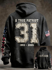 Men's Freedom Patriot Printed Hoodie