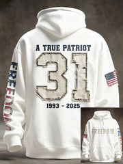 Men's Freedom Patriot Printed Hoodie