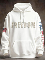 Men's Freedom Patriot Printed Hoodie