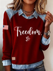 Women's Freedom Is Not Free R.I.P Charlie Kirk Casual Sweatshirt
