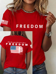 Women's Freedom Is Not Free R.I.P Charlie Kirk  Short Sleeve T-Shirt