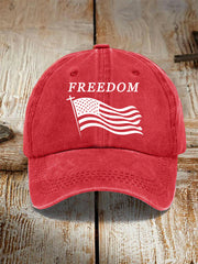 Unisex Freedom Cross Faith USA Flag Charlie Kirk Hat