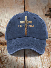 Unisex RFreedom Cross Print Hat