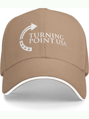 Unisex Charlie Kirk Turning Point USA Trump Commemorative Print Hat